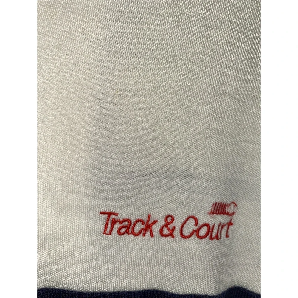 Vintage Track & Court Tennis Jacket Men's Medium Full Zip Jacket 1970's Striped‎